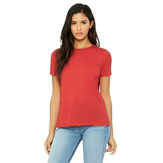 Ladies' Relaxed Triblend T-Shirt RED TRIBLEND L