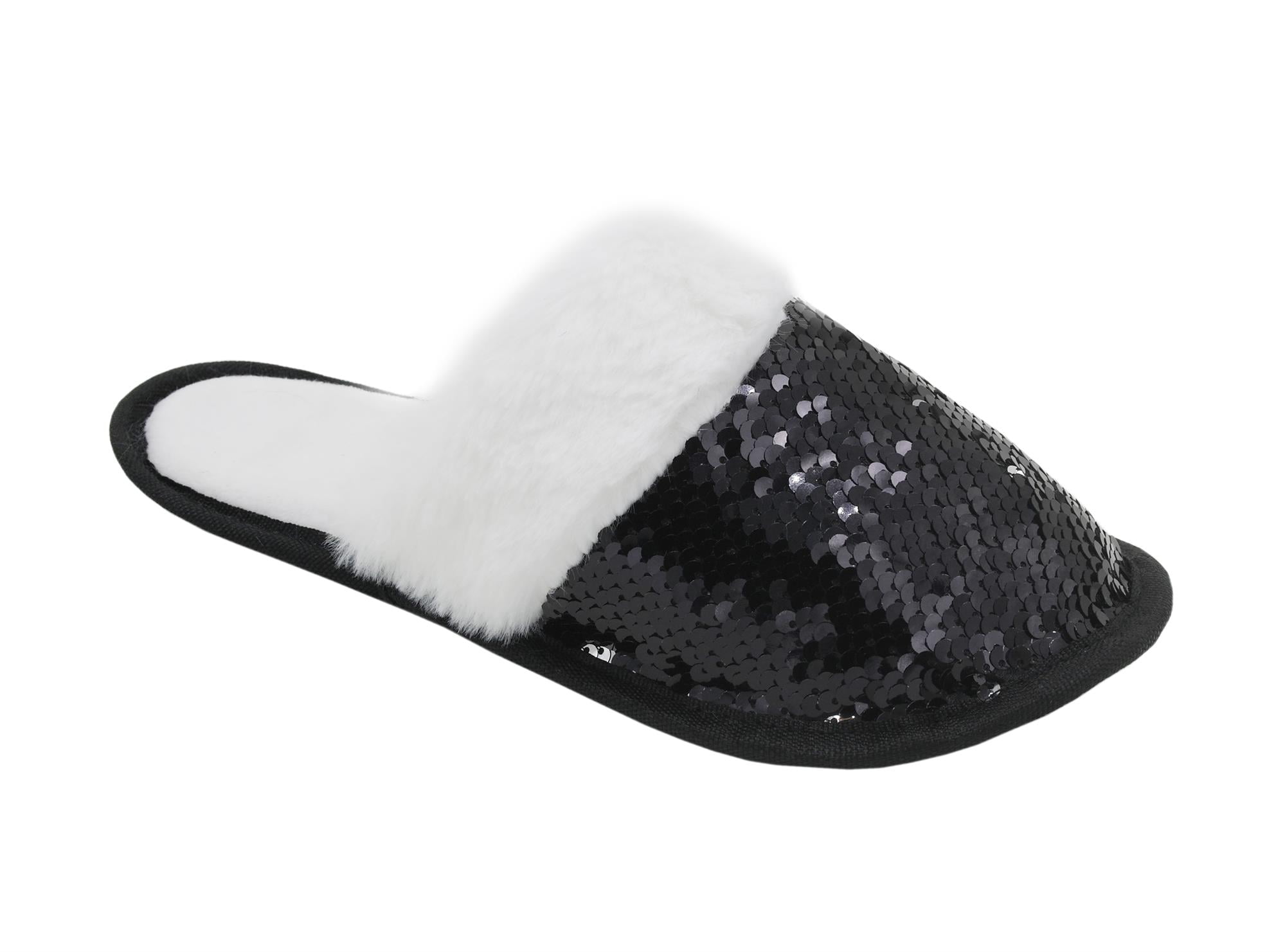 Ladies discount sequin slippers