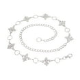thumbnail image 1 of Ladies Rhinestone Fleur De Lis Metal Chain Belt, 1 of 2