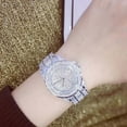 thumbnail image 1 of Ladies Rhinestone Watch, Gypsophila Diamond Steel Strap, Alloy Quartz, Fashionable Design, Exquisite Craftsmanship, Date Display, Waterproof, Suitable for Daily Formal Casual Occasions, Gift Choice, 1 of 4