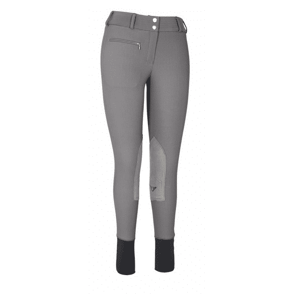 Ladies Ribb Lowrise Wide Waistband Knee Patch Regular Breeches