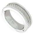thumbnail image 1 of Ladies Rochet Ring Size 7 Stainless Steel Cable Design, 1 of 2