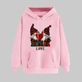 thumbnail image 1 of Ladies' Romantic Valentine Hooded Sweatshirt With Long Sleeve Cozy Fleece Material, 1 of 5