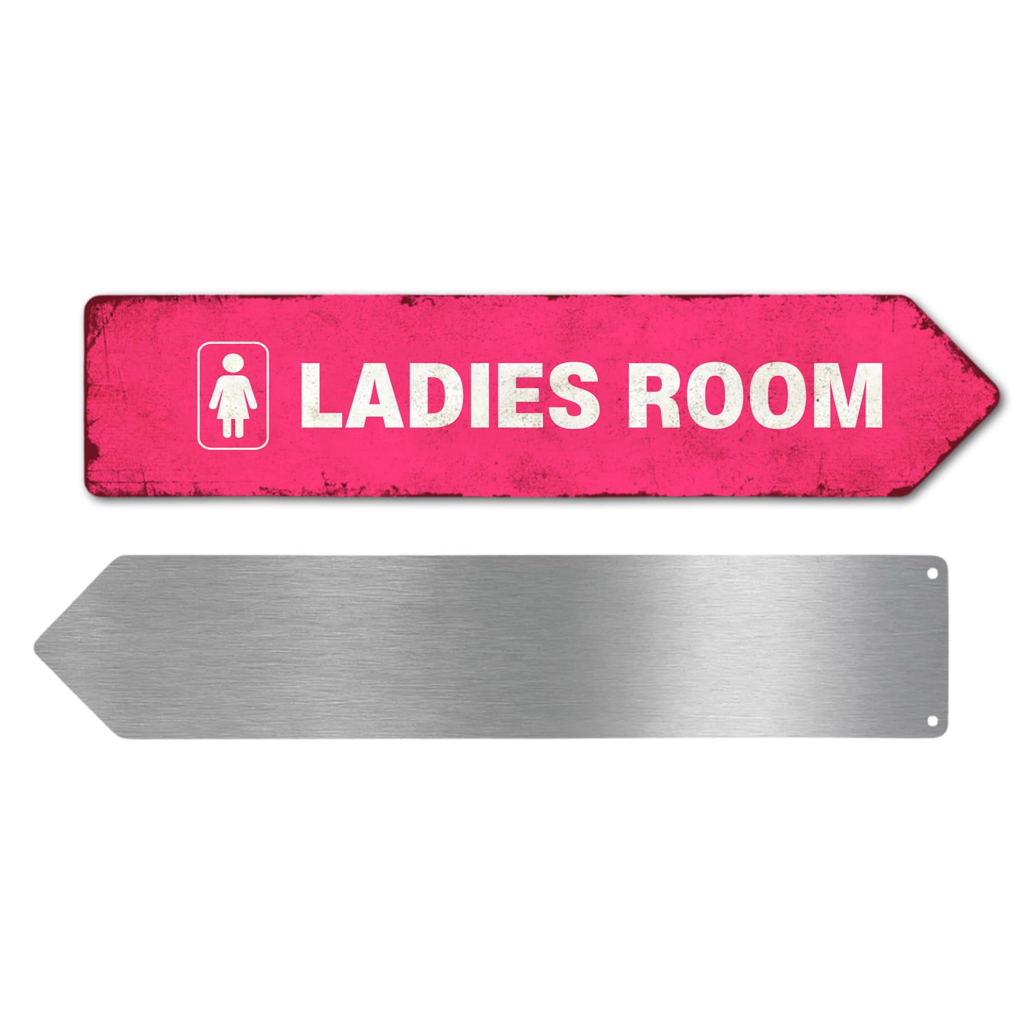 Ladies Room Metal Sign by DC | Arrow Metal Directional Signage for ...