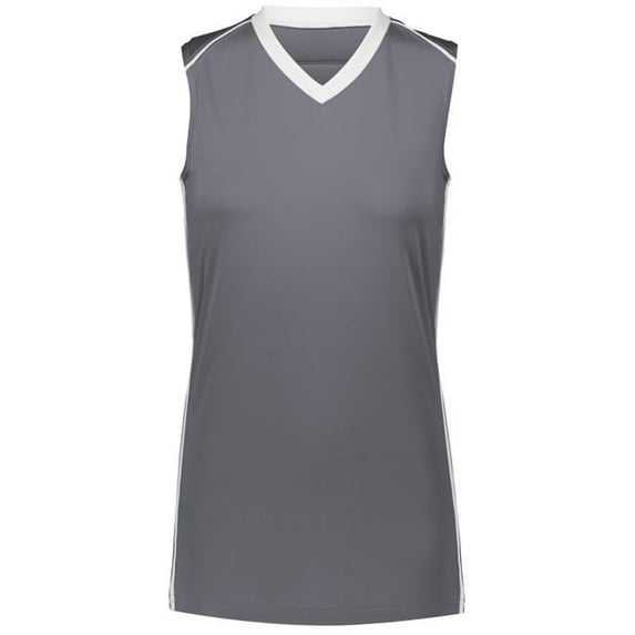 Ladies Rover Jersey, Graphite & White - Large