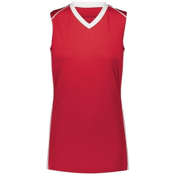 Ladies Rover Jersey, Scarlet & White - Large