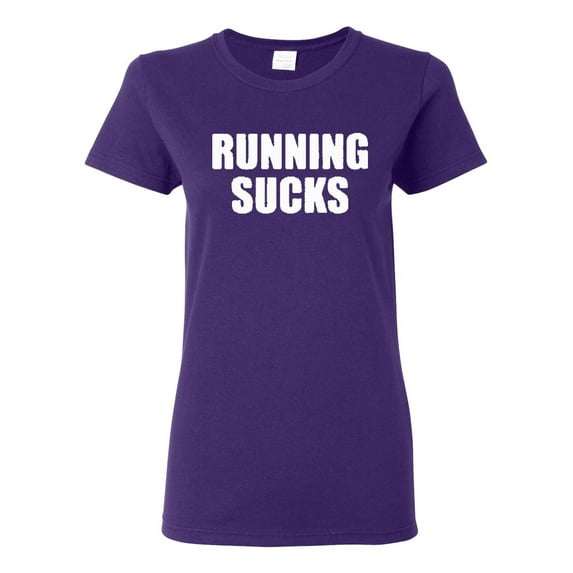 Ladies Running Sucks T-Shirt Tee