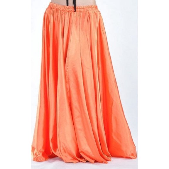 Ladies Satin Long Full Skirt for Belly Dance Praise Dance Skirt Belly Dance Skirt Satin Skirts Satin Maxi Skirt for Women