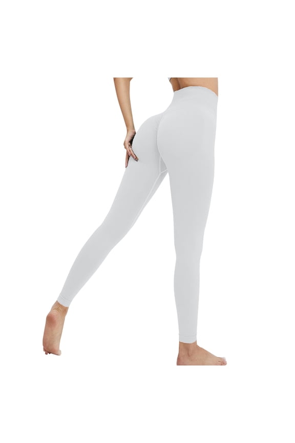 Ladies' Seamless Peach Hip Yoga Pants - Nylon Spandex, High Waist, Fitness, Running, Yoga & Daily