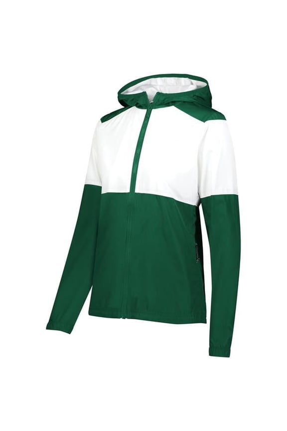 Ladies Series X Jacket, Dark Green & White - Extra Small