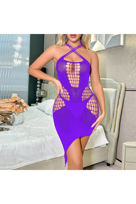 Ladies' Sexy Silk Stockings Jacquard Mesh Stockings Hanging Neck Lace Backless Silk Stockings Mesh Stockings Sexy Lingerie Nighties for Women Vintage Kimono Lingerie Push up Strapless Bras for Women