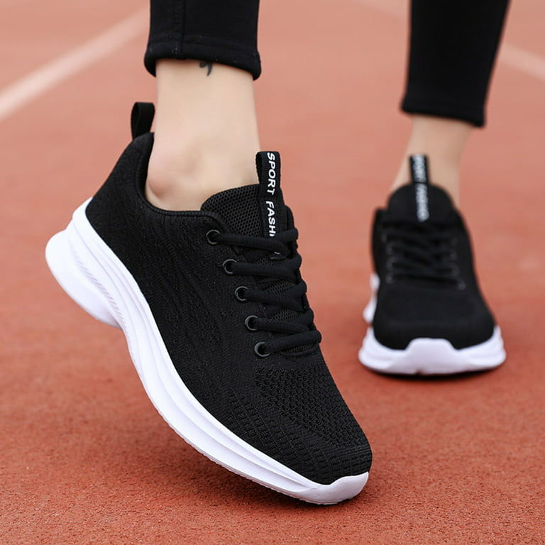 Ladies Shoes Fashion Comfortable Lace Up Soft SoleMesh Breathable Casual  Sneakers