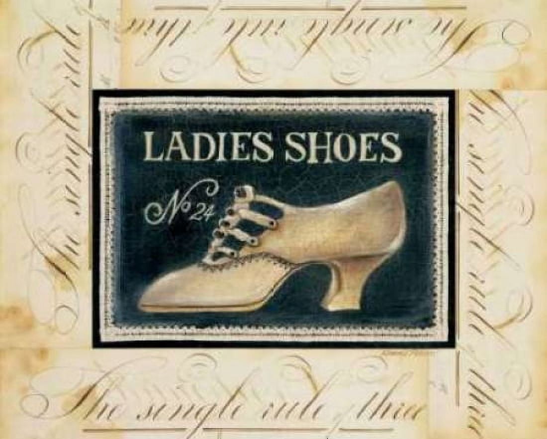 Ladies Shoes No 24 Canvas Art - Kimberly Poloson (24 x 30)