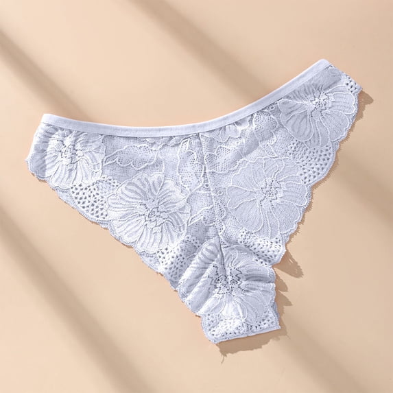 Ladies Side Low-Rise Bow Knot Fashionable Panties Open Waist Bikini Briefs Underwear Casual Mid Rise Briefs