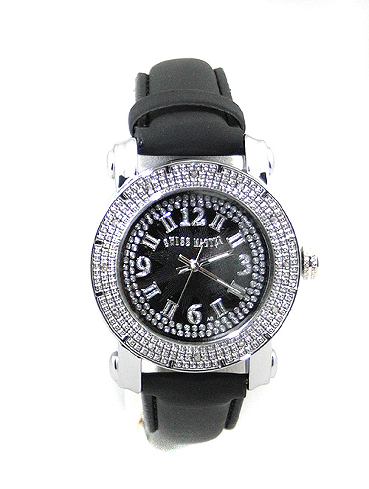 Ladies Silver-Tone Diamond Clubbing watch 35mm 10mm thick  display picture 1
