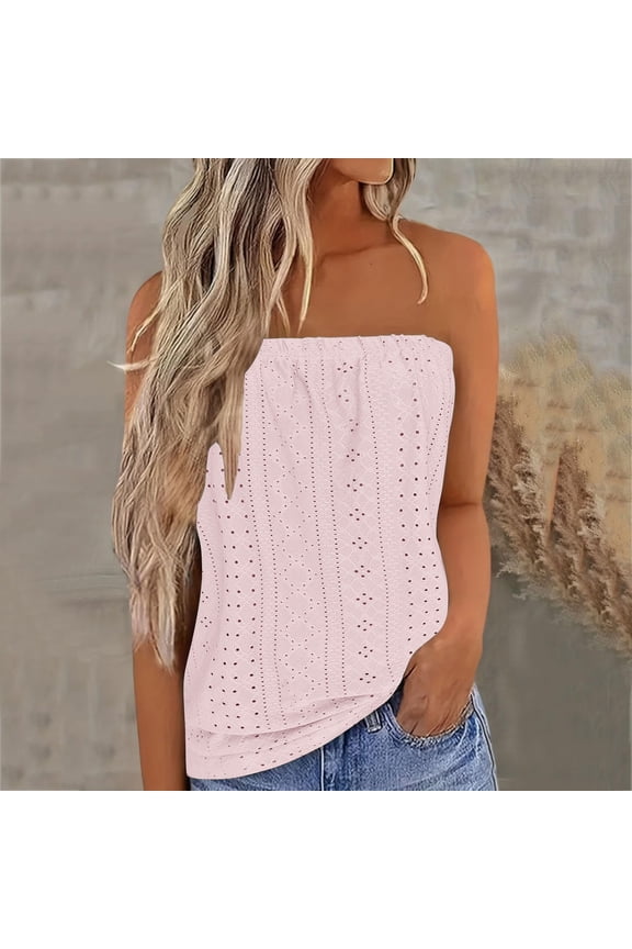 Ladies Simple Solid Color Halter Neck Tank, Slim Fit Sleeveless Backless Cami Top Lightweight for Summer Beach Vacation Travel, Pink 2XL