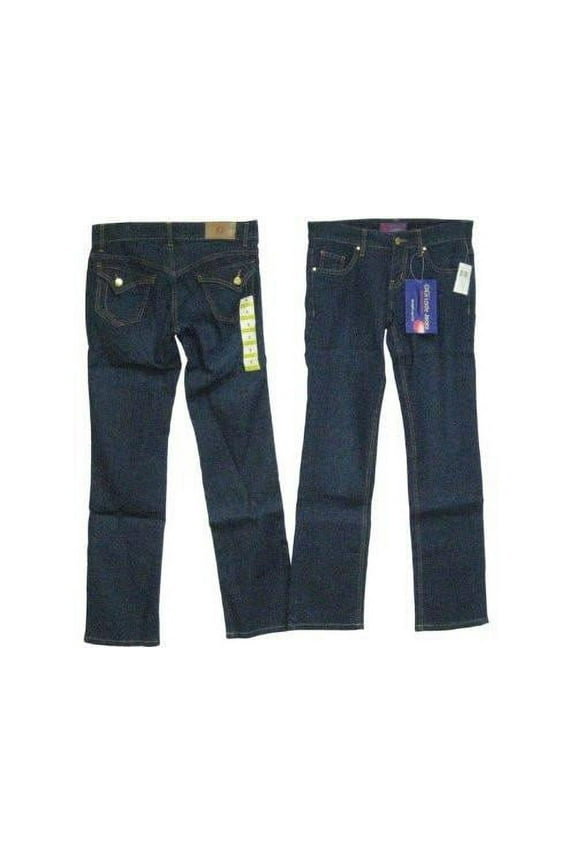 Ladies Sizes 1/3/5/7/9/11/13/15, Denim Low Rise, 5 Pockets, Jeans. Straight Leg Cut. * 1 Unit Pack *