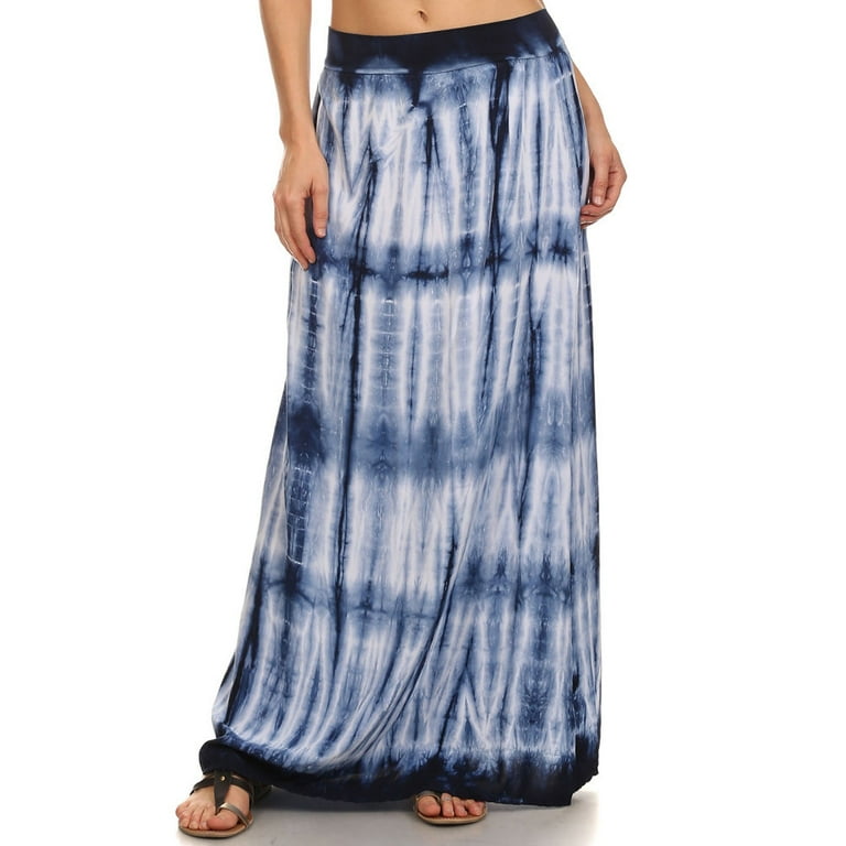 Tie dye maxi skirt cheap navy