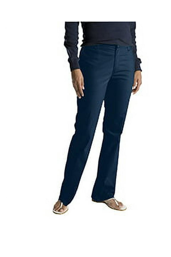 Ladies' Slim Fit Boot Cut Stretch Twill Pant - DARK NAVY _08 - LN
