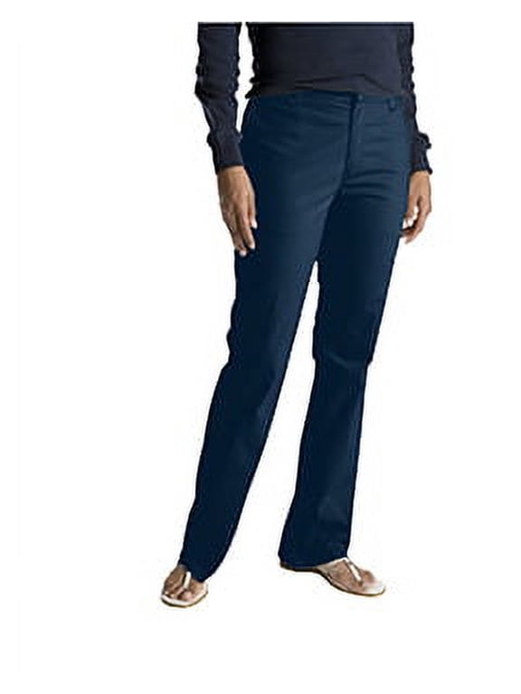 Ladies' Slim Fit Boot Cut Stretch Twill Pant - DARK NAVY _14 - LN