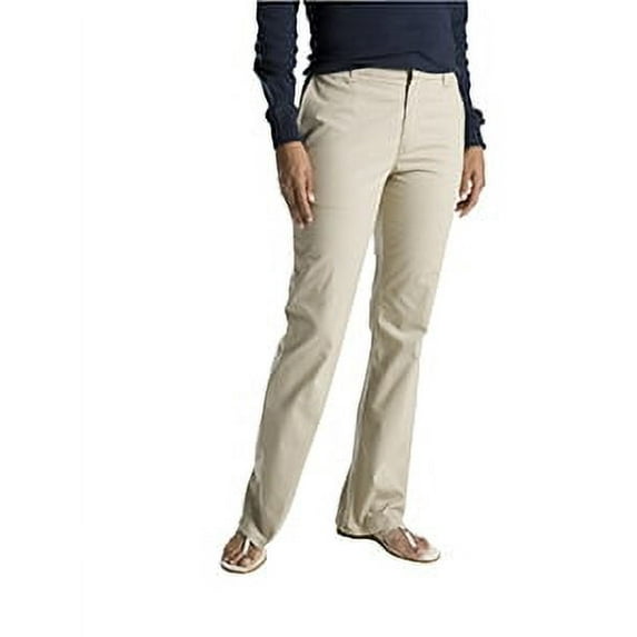 Ladies' Slim Fit Boot Cut Stretch Twill Pant - DESERT SAND _12 - LN