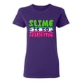 thumbnail image 1 of Ladies Slime Is So Satisfying Colorful Slime Lovers Party Funny DT T-Shirt Tee, 1 of 2