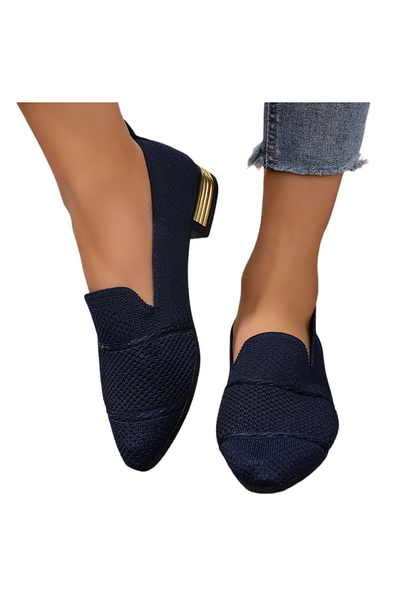 Ladies On Loafers Comfortable for Travel & Commute Women's Ballerina On Shoes Non Knitted Trainers Comfortable Breathable Summer Sporty Women Flat Shoes Comfort Shoes