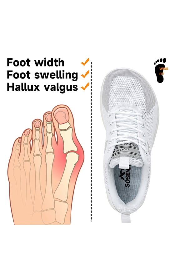 Hands-Free Slip-On Wide Toe Box Barefoot Sneakers - Women's Zero Drop Walking Shoes