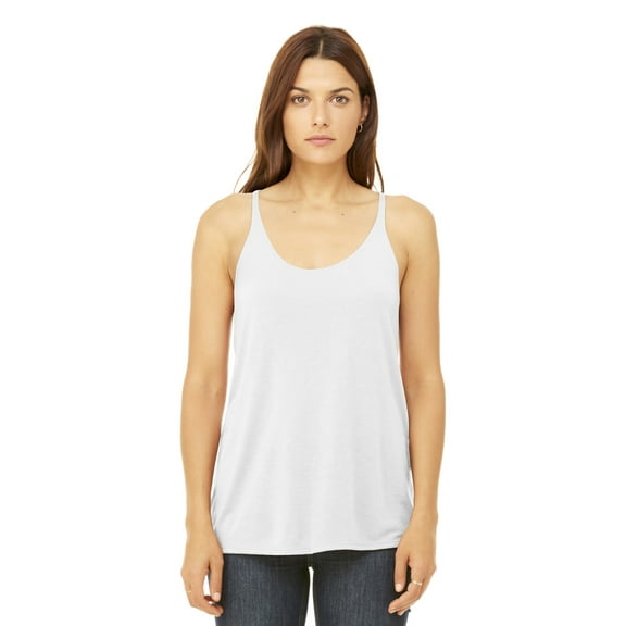 Ladies' Slouchy Tank - WHITE - M