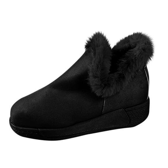 Ladies Snow Boots Fleece Lined Thick Sole Warm Trendy Fall Winter Size 5.5