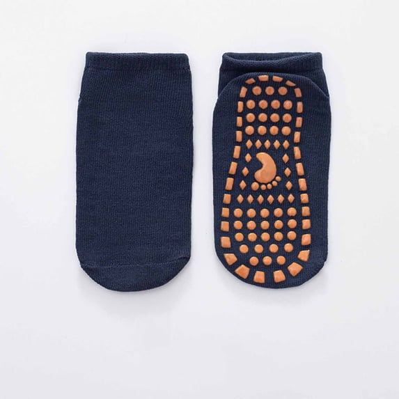 Ladies Socks Boys and Girls No Show Socks Non Slipping Mid Tube Toddler Socks Calf Socks Men Navy 9Y