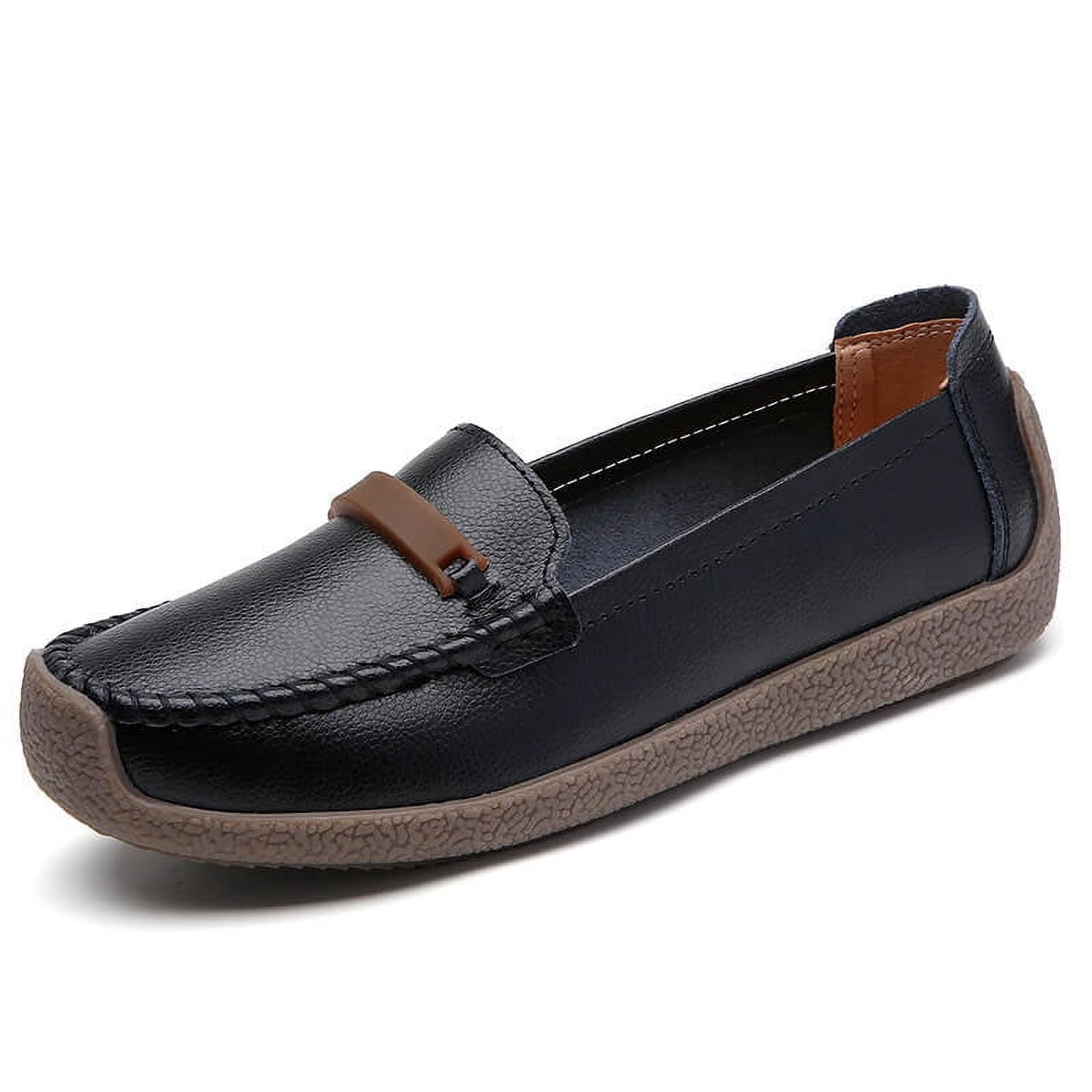 Women's Flat Sandals, Cowhide Soft Sole Casual Leather Sandals