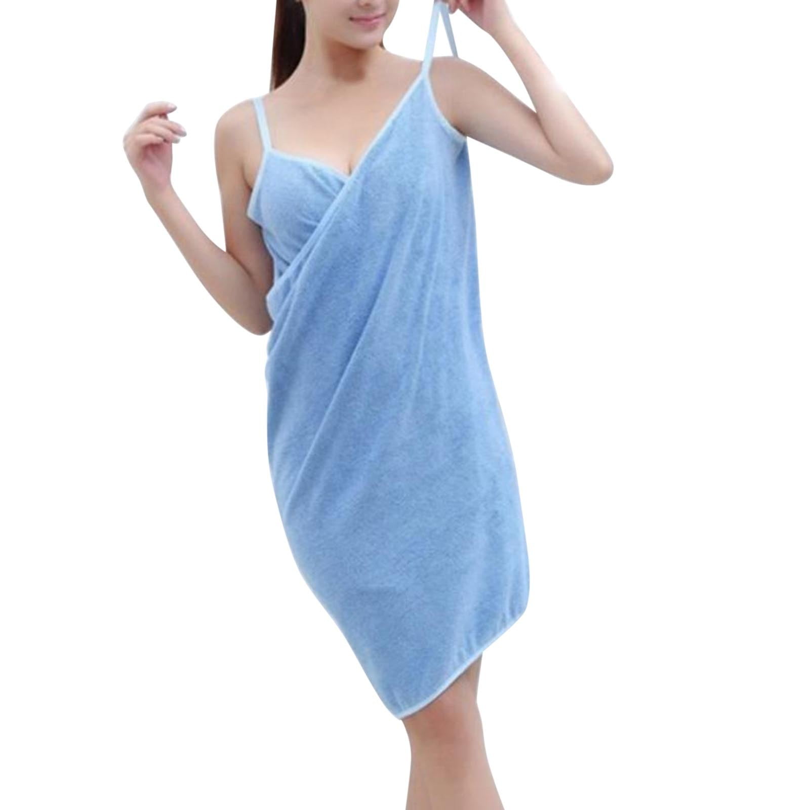 Ladies Soft Suspenders Type Cotton Bath Towel Home Towel Can Wear Bath