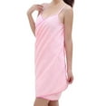 thumbnail image 1 of Ladies Soft Suspenders Wearable Towel Lightweight Bath Wrap Robe for Shower and Home Use, 1 of 5