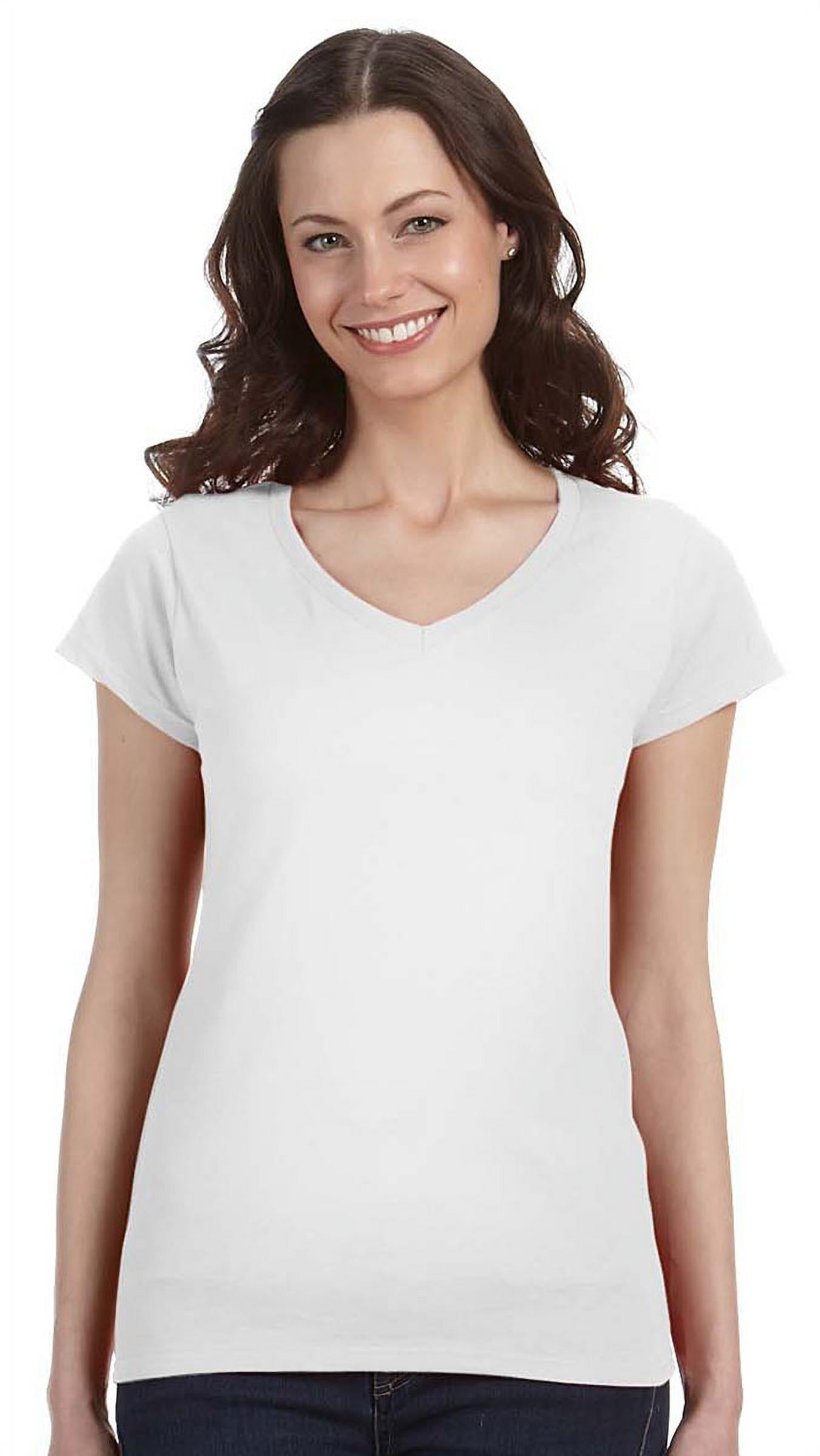 GILDAN G64VL LADIES' SOFTSTYLE FITTED V-NECK T-SHIRT