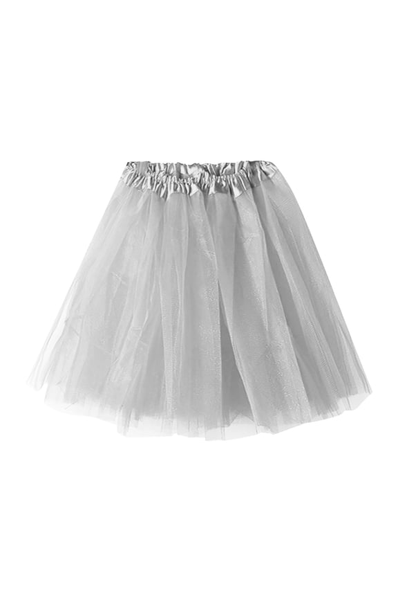 Soild Color Short Fashion Pleated Tutu Dance Skirt Club Basic Leisure Dailywear
