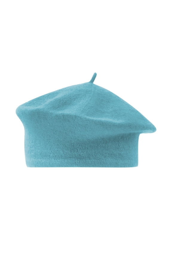 Ladies Solid Color Imitation Wool Beret Bud Hat Painter Hat