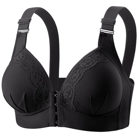 Ladies Solid Color No Steel Ring Push Up Everyday Bra