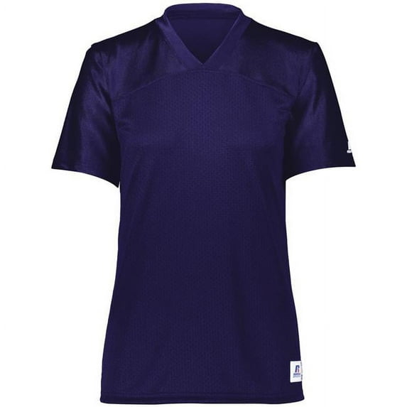 Ladies Solid Flag Football Jersey, Purple - Medium