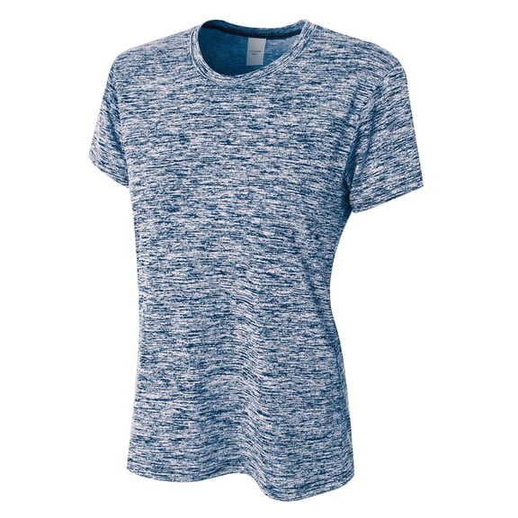 Ladies' Space Dye Tech T-Shirt - NAVY - L