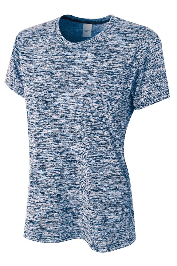 Ladies' Space Dye Tech T-Shirt - NAVY - L