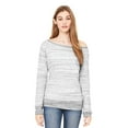 thumbnail image 1 of Ladies' Sponge Fleece Wide Neck Sweatshirt - LT GREY MARBLE - L, 1 of 3