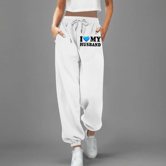 Ladies' Sport And Leisure Sweatpants With Letter Printing For Autumn And Winter Business Casual Clothes for Women plus Size Pants Short Pants for Women Casual Summer Pants Rompers for Women Casual