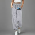 thumbnail image 1 of Ladies' Sport And Leisure Sweatpants With Letter Printing For Autumn And Winter Casual Pants Set for Women Two plus Size Womens Casual Pants Casual Pants Women Pockets Pants for Women Work Casual, 1 of 3