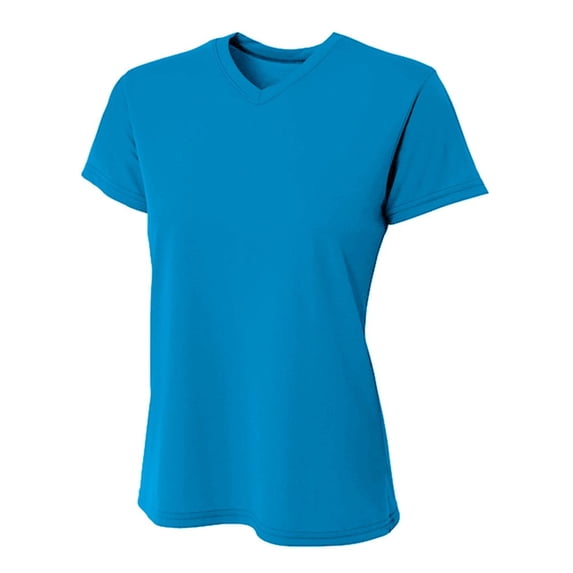 Ladies' Sprint Performance V-Neck T-Shirt - ELECTRIC BLUE - XS