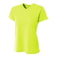 thumbnail image 1 of Ladies' Sprint Performance V-Neck T-Shirt - LIME - S, 1 of 2
