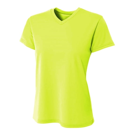 Ladies' Sprint Performance V-Neck T-Shirt - LIME - XL
