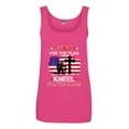 thumbnail image 1 of Ladies Stand For The Flag Kneel For The Cross Soldier Flag DT Tank Tops, 1 of 2