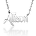 thumbnail image 1 of Ladies Sterling Silver Rhodium Plated Personalized Name Necklace, 1 of 2