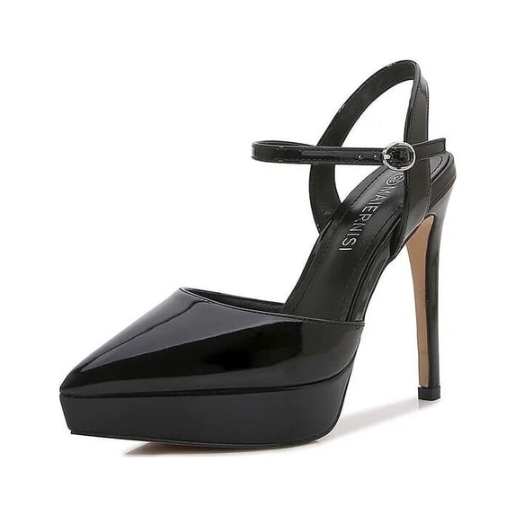 Ladies Stiletto Shoes Shallow Mouth Pointed Toe Hollow Fashion Commuter Sexy 12cm Heel 2.5cm Platform WZ